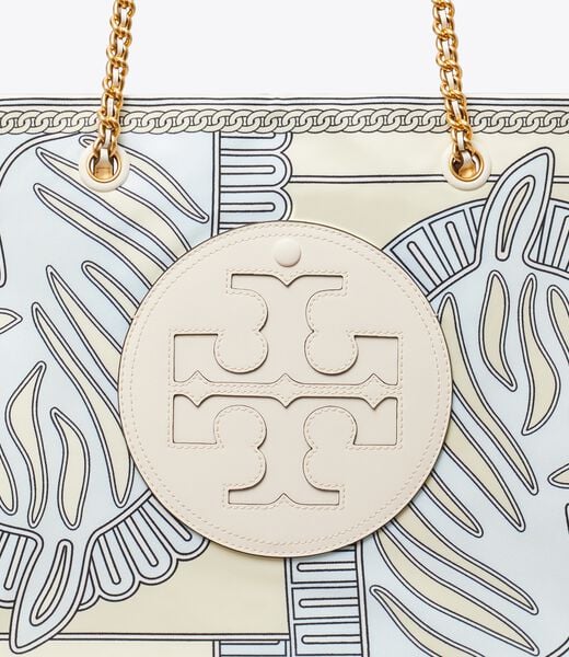 tory burch حقيبة إيلا المطبوعة بالسلسلة