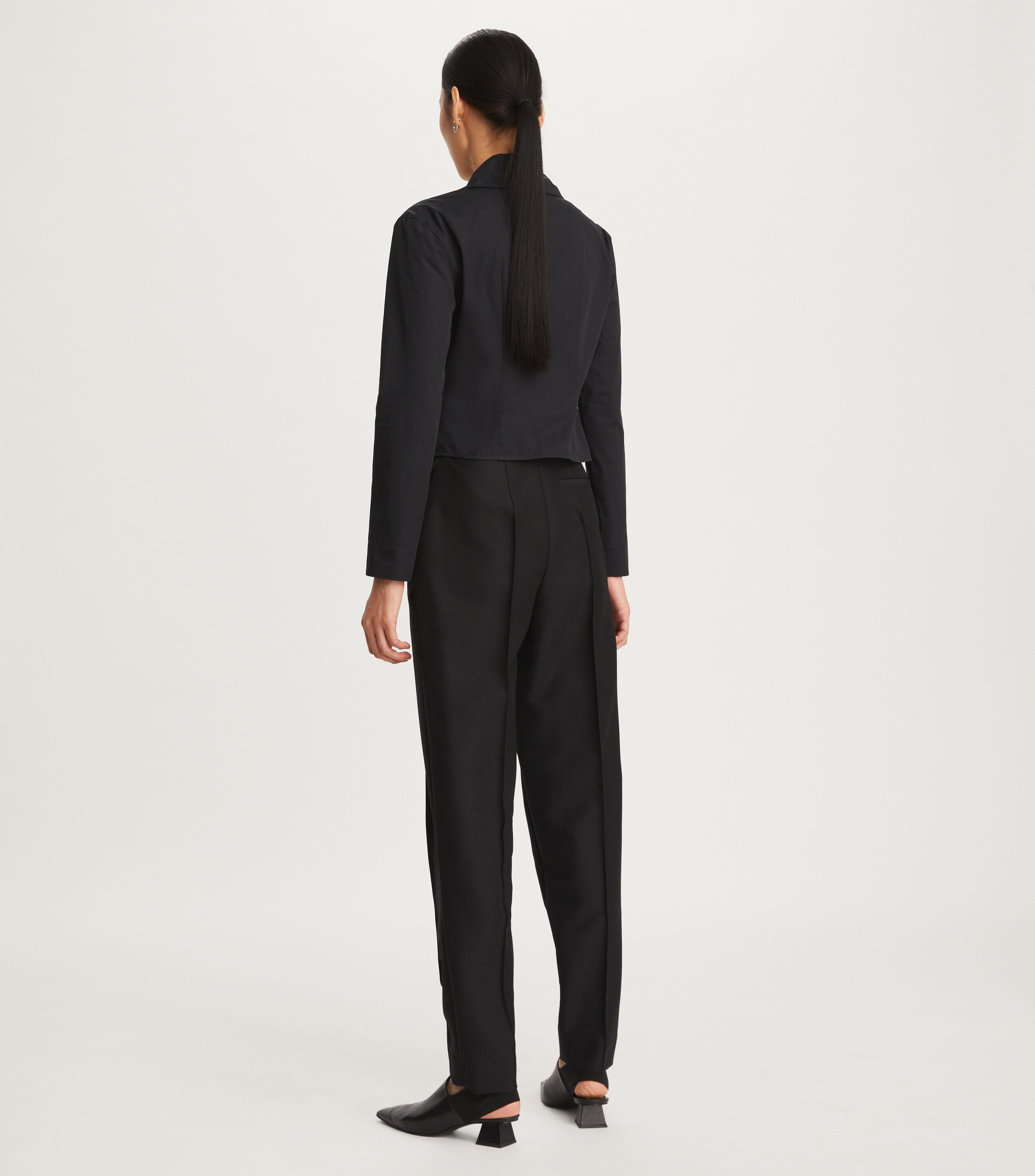 English Mohair Pant, Black | Tory Burch KW