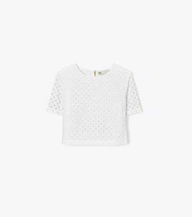Eyelet Crop Top