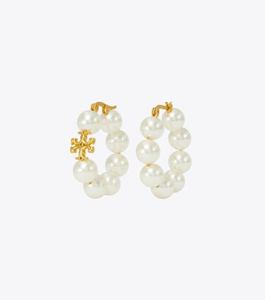 Kira Pearl Hoop Earring