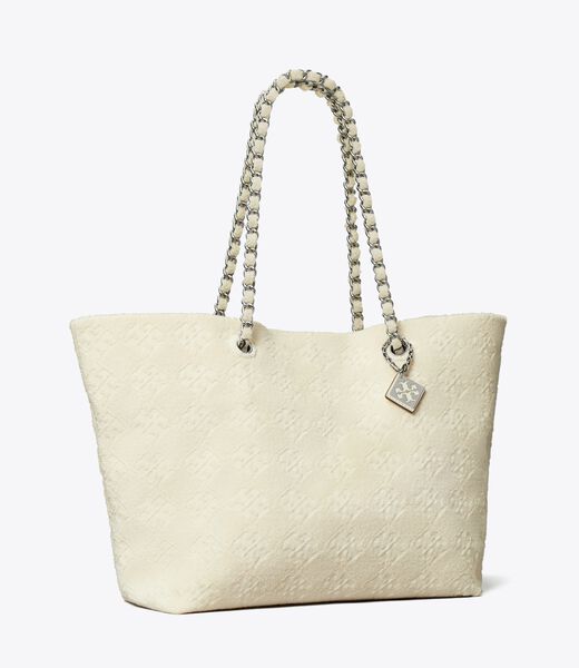 tory burch ella terry chain tote