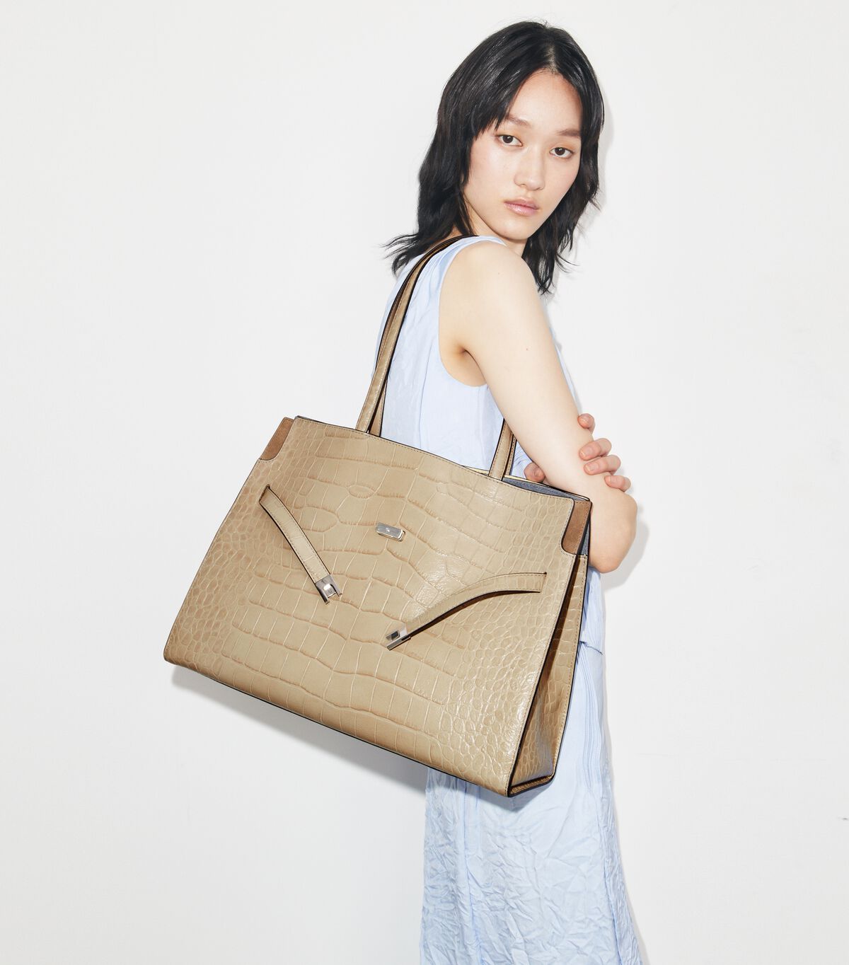 Lee Radziwill Embossed Tote tory burch lee radziwill embossed tote