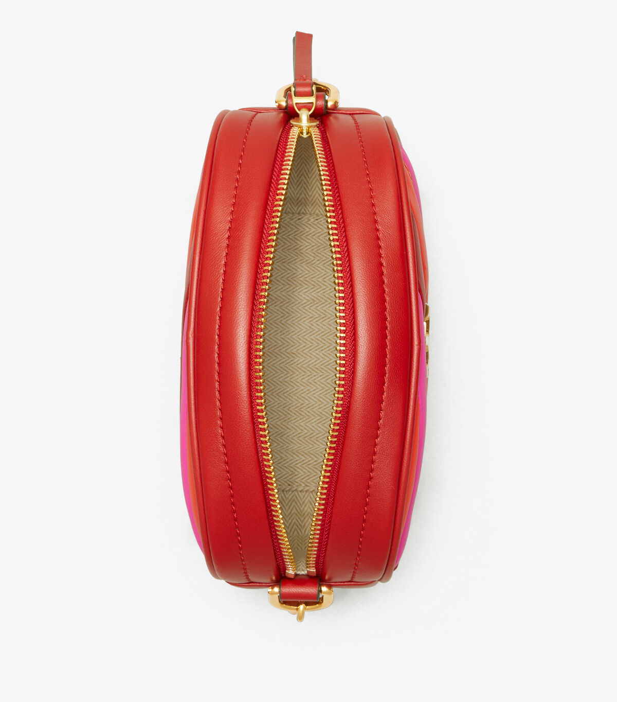 tory burch kira chevron color block small camera bag