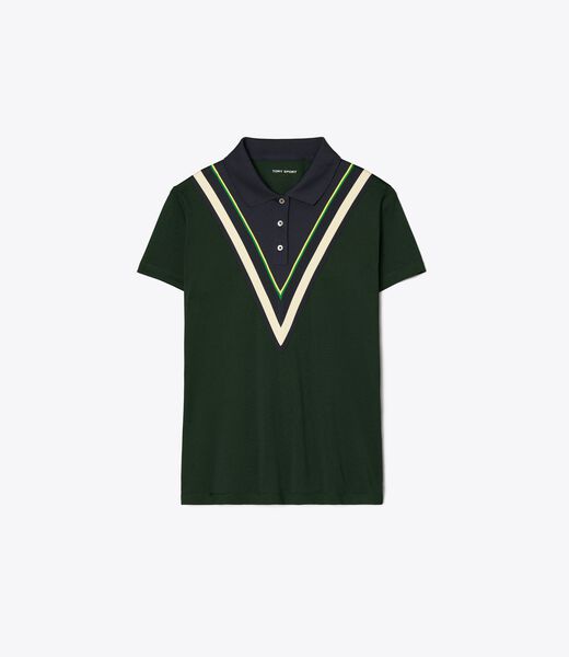 Tech Piqué Chevron Polo