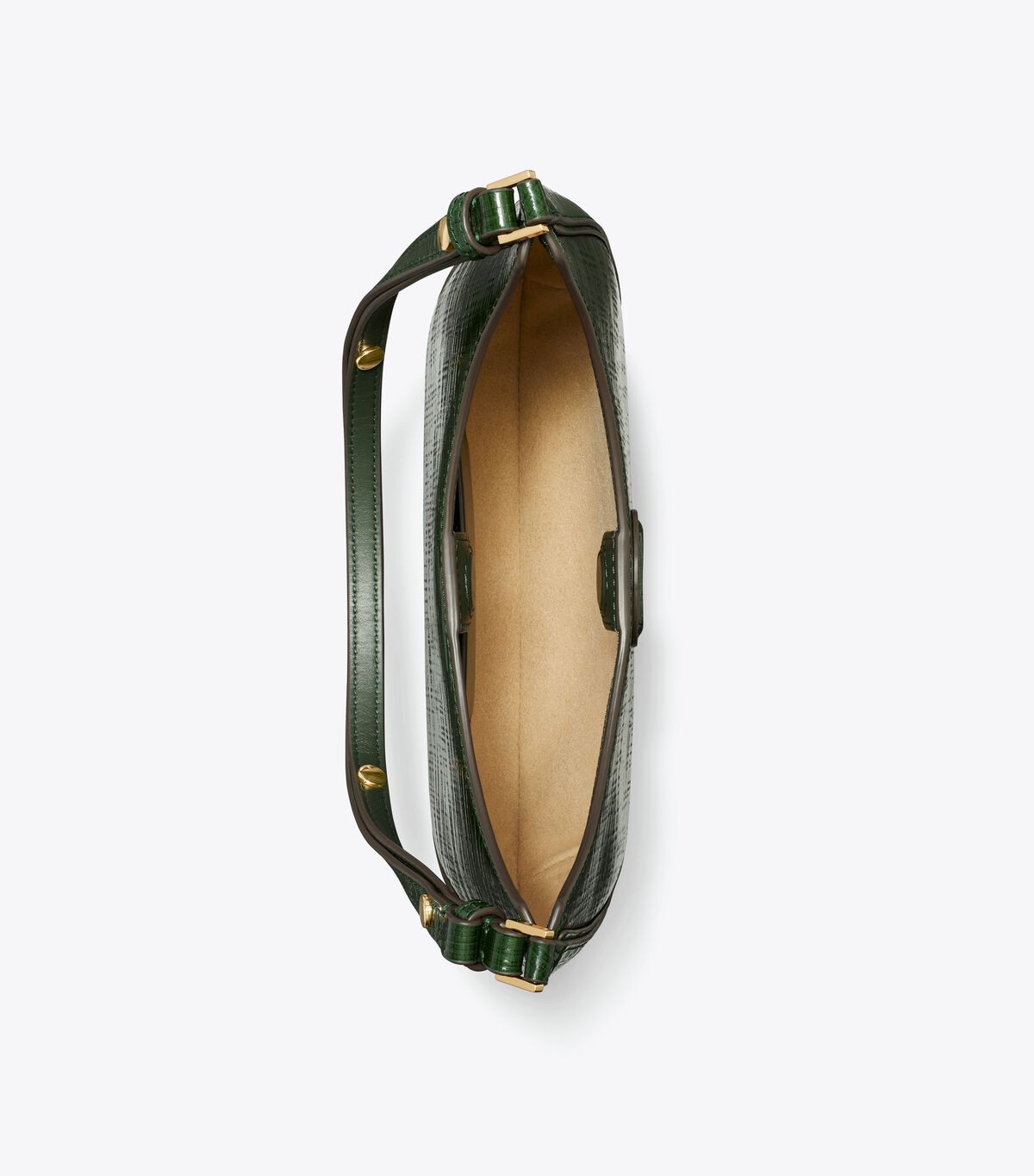 tory burch robinson crosshatched convertible crescent bag