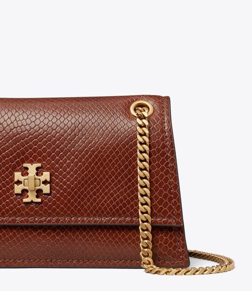 tory burch حقيبة كتف كيرا تيرنلوك صغيرة بنقشة الأفعى