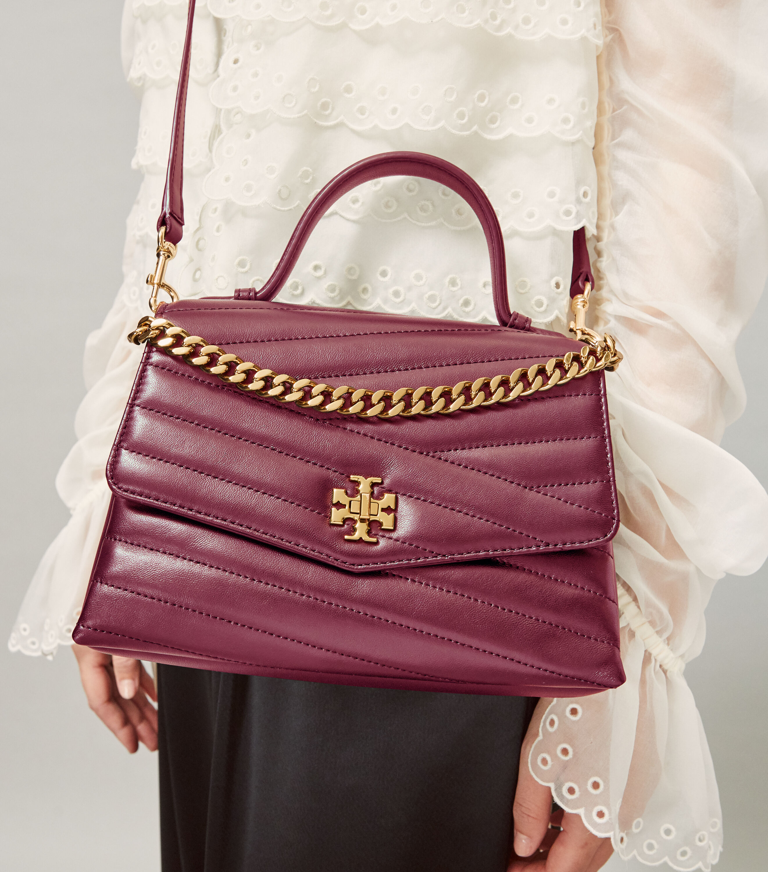 Kira chevron hot sale top handle
