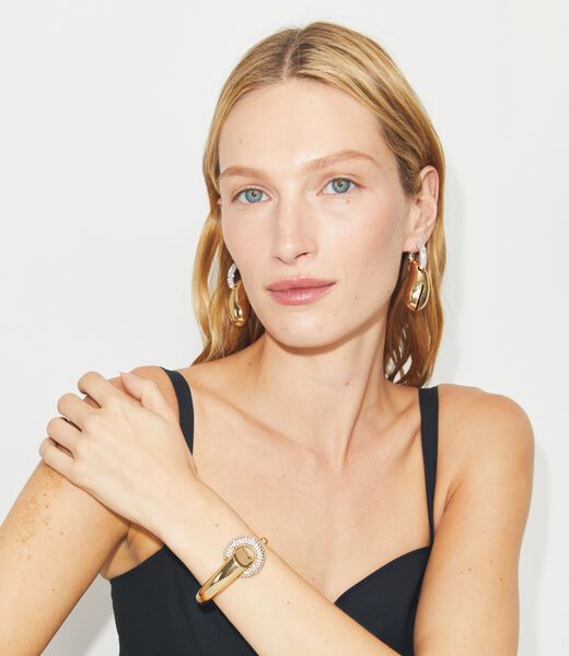 tory burch wave hoop earring