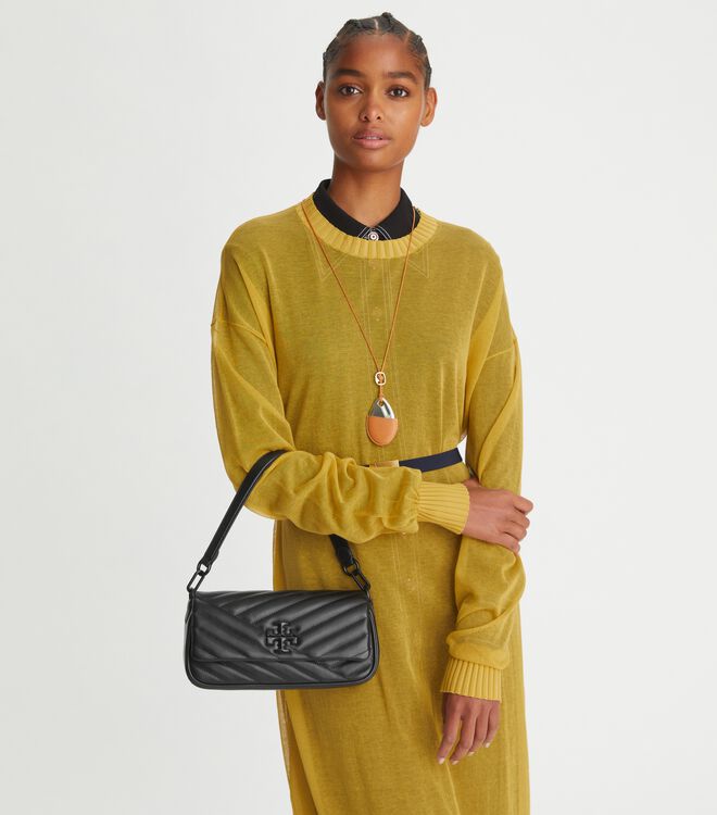 Small Kira Chevron Flap Shoulder Bag | Handbags | Tory Burch