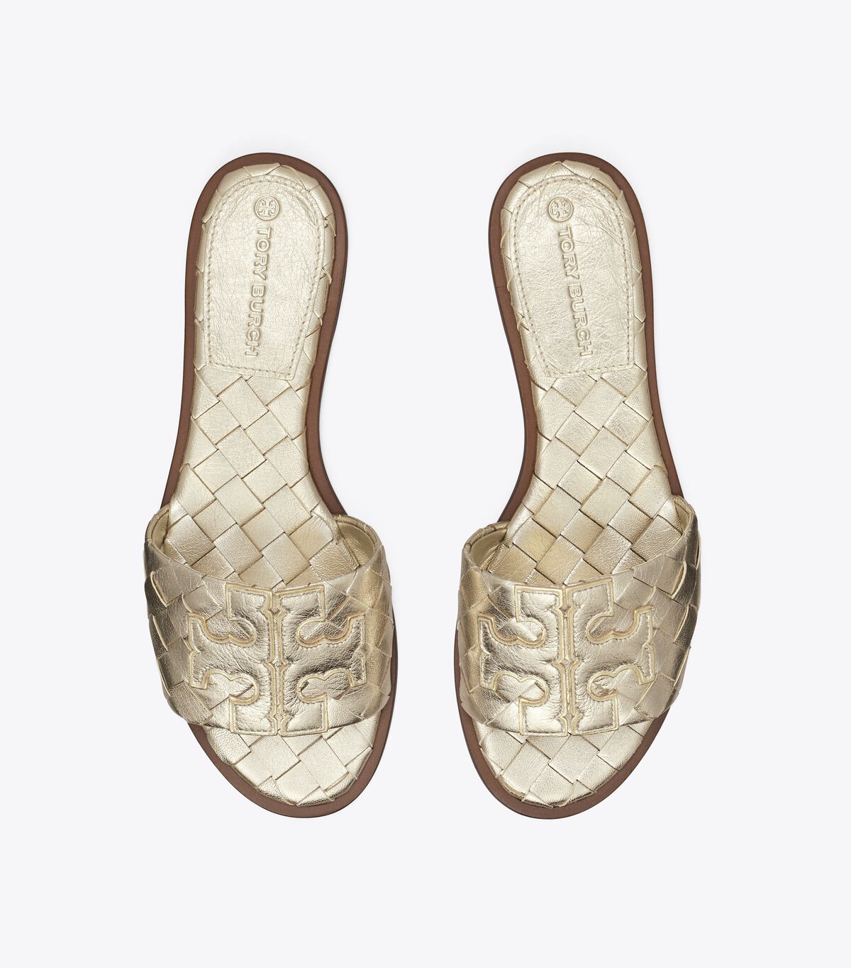 tory burch ines woven slide extended width