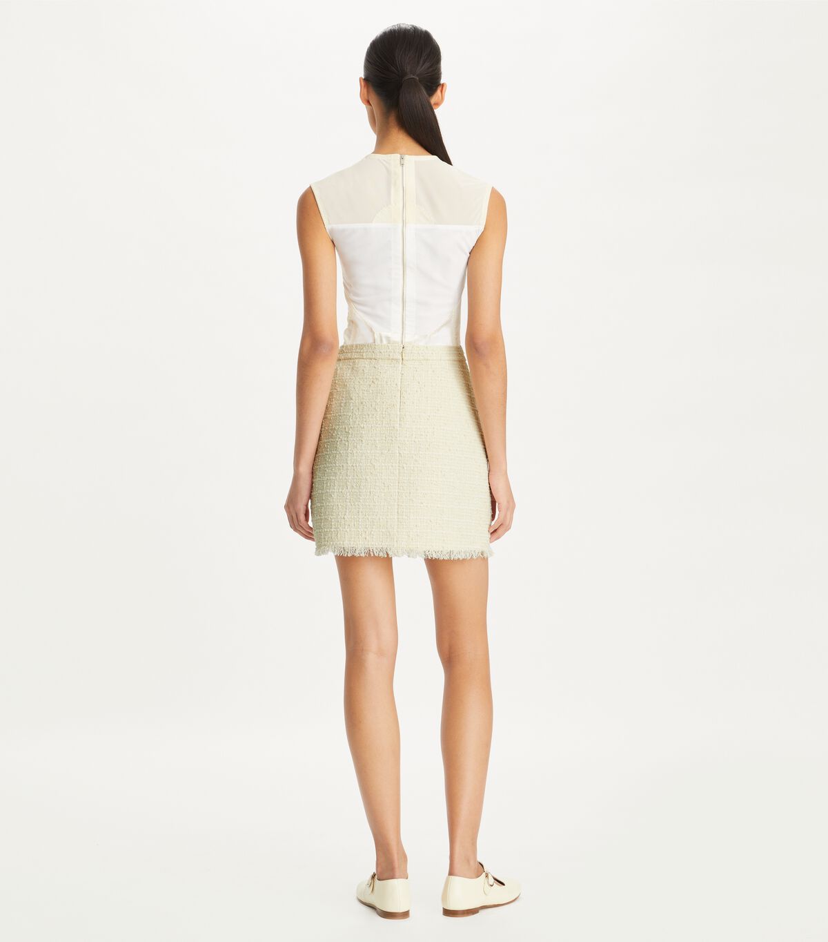 tory burch tweed mini skirt