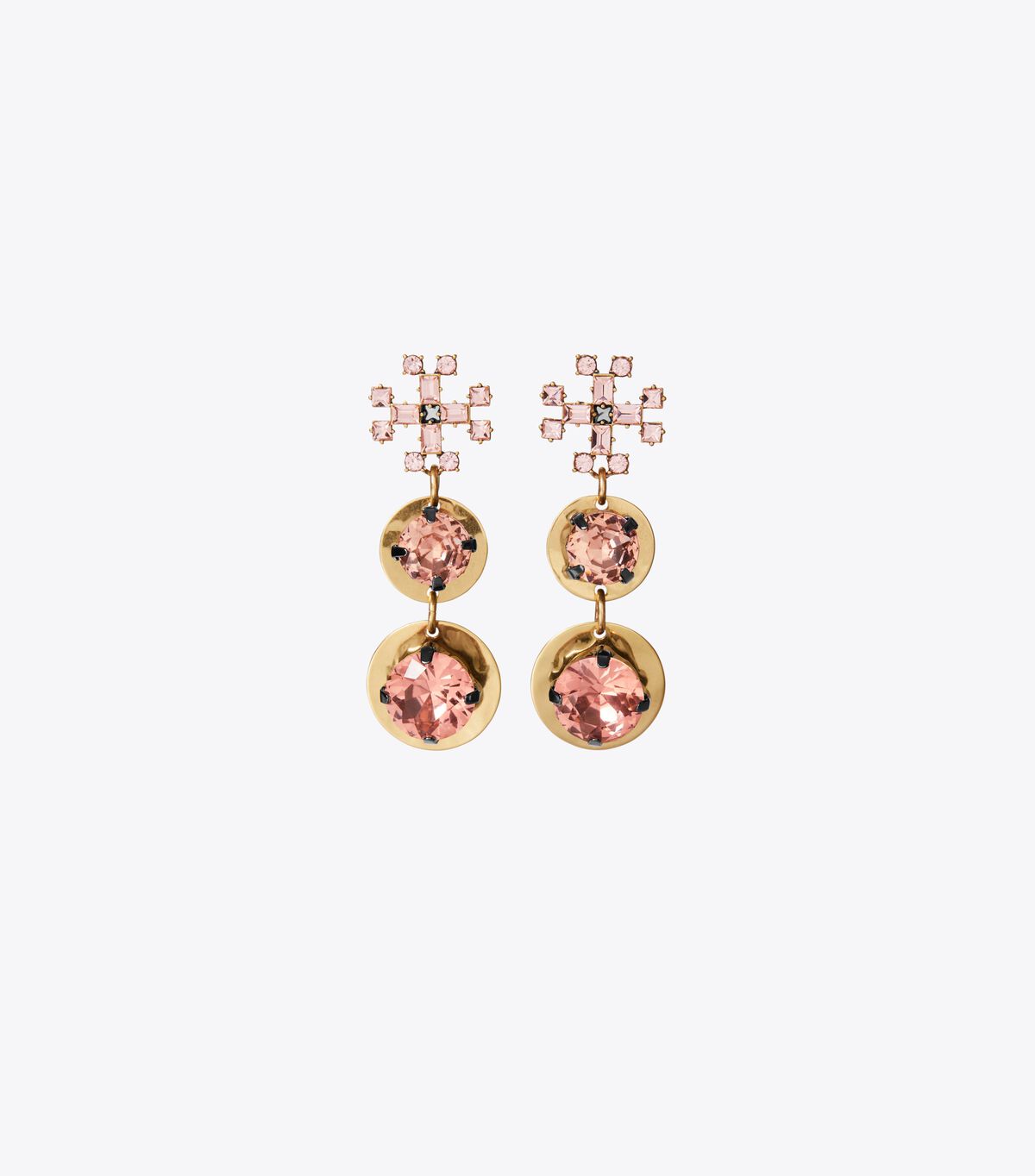 tory burch small crystal drop earring