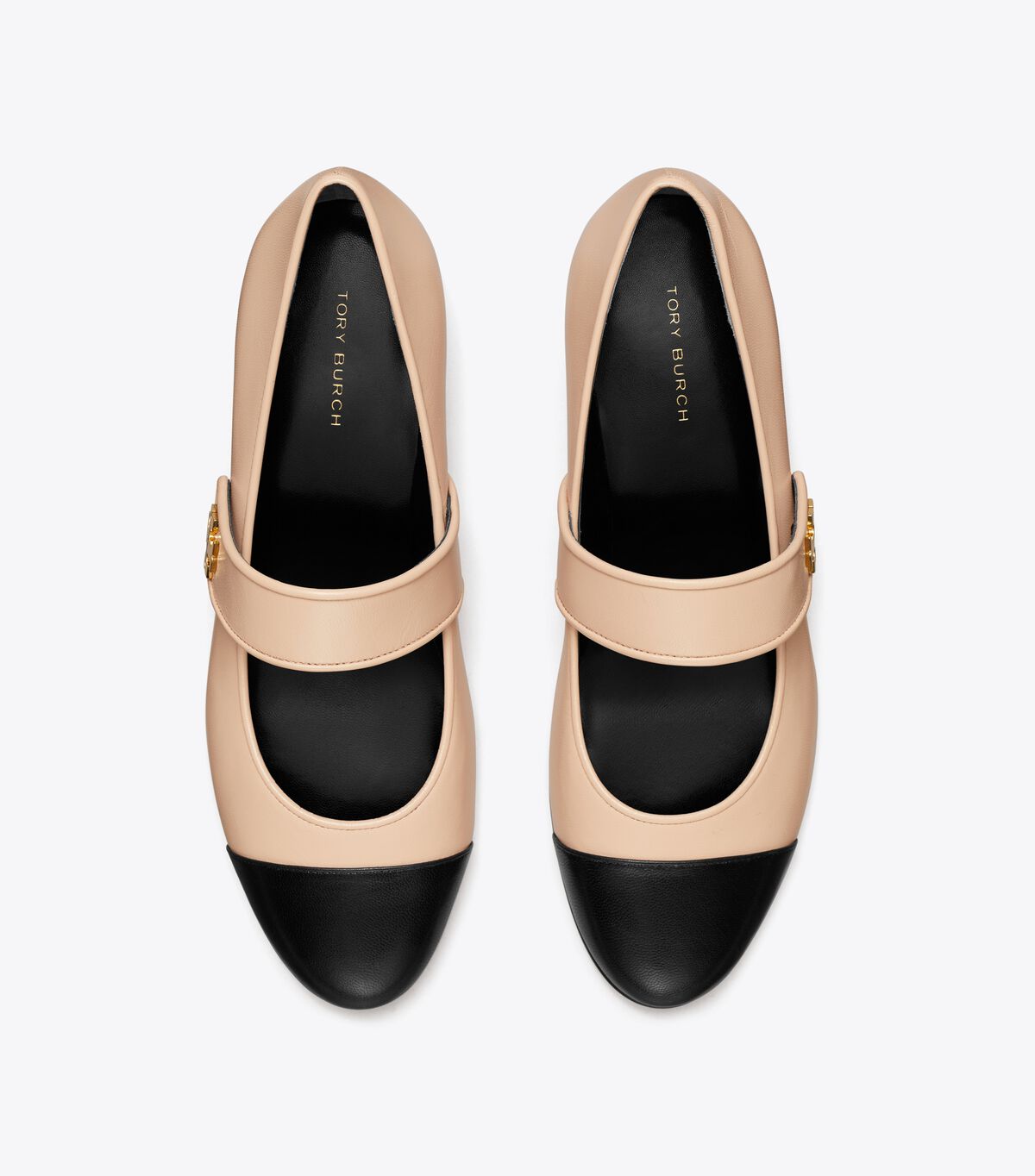 tory burch cap toe mary jane heeled ballet