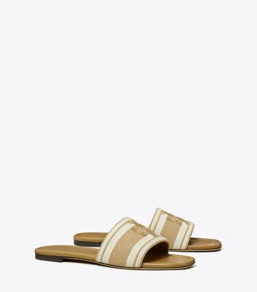 Double T Jacquard Slide