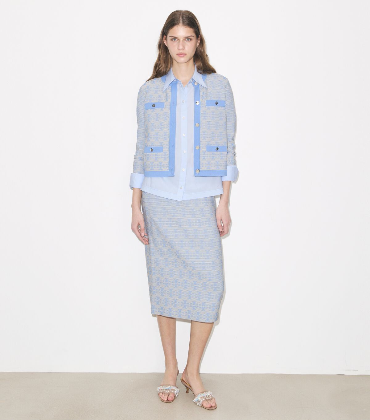 tory burch viscose skirt