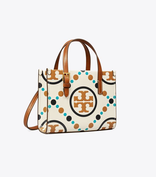 Tory Burch Small T Monogram Contrast Embossed Tote