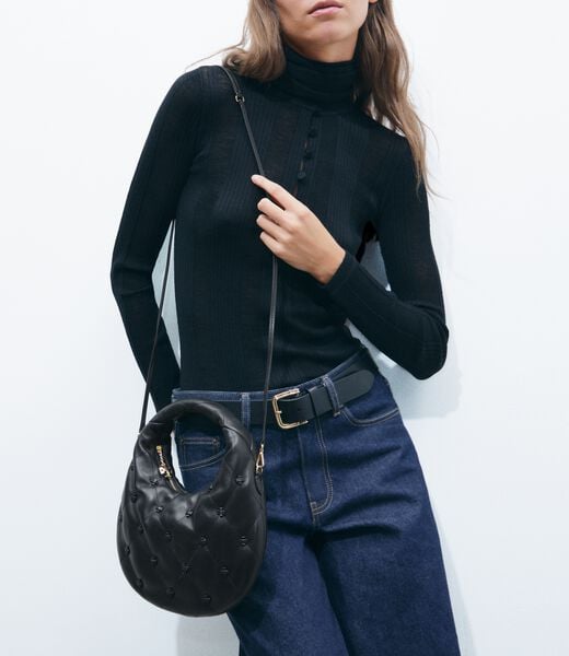 tory burch bunny knot crescent bag