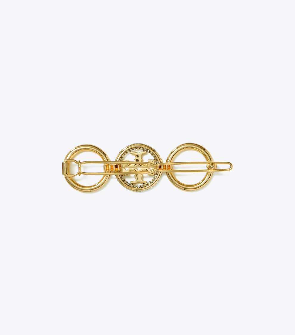Miller Pavé Barrette, Tory Gold / Crystal | Tory Burch KW display picture 1