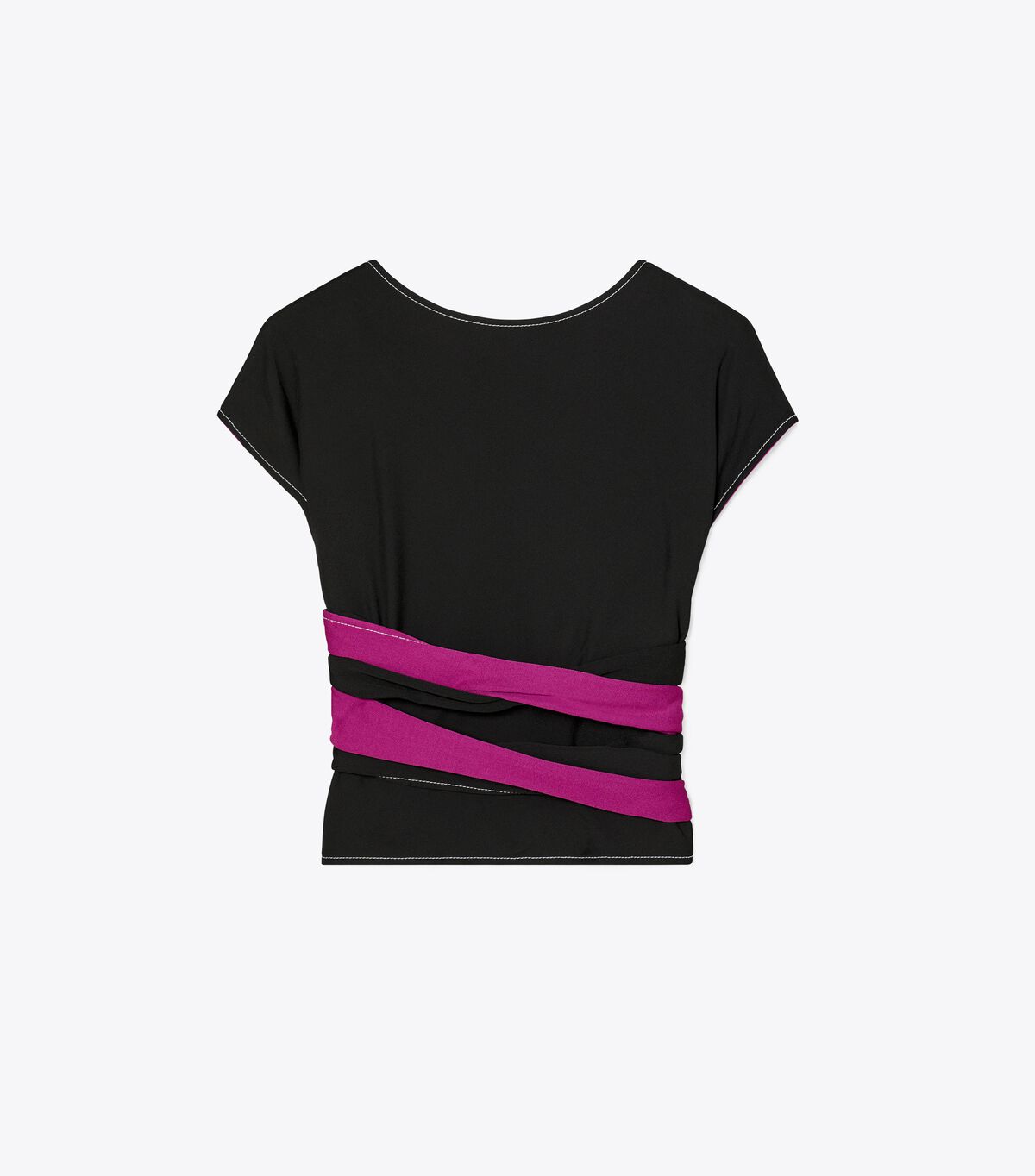 tory burch crepe jersey wrap top