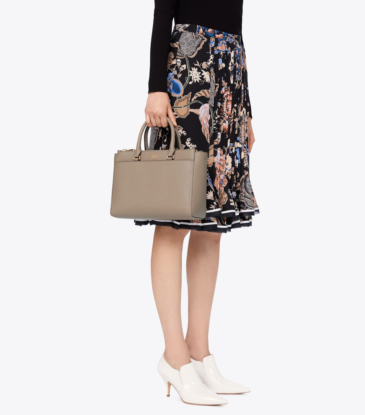 tory burch robinson small double zip tote