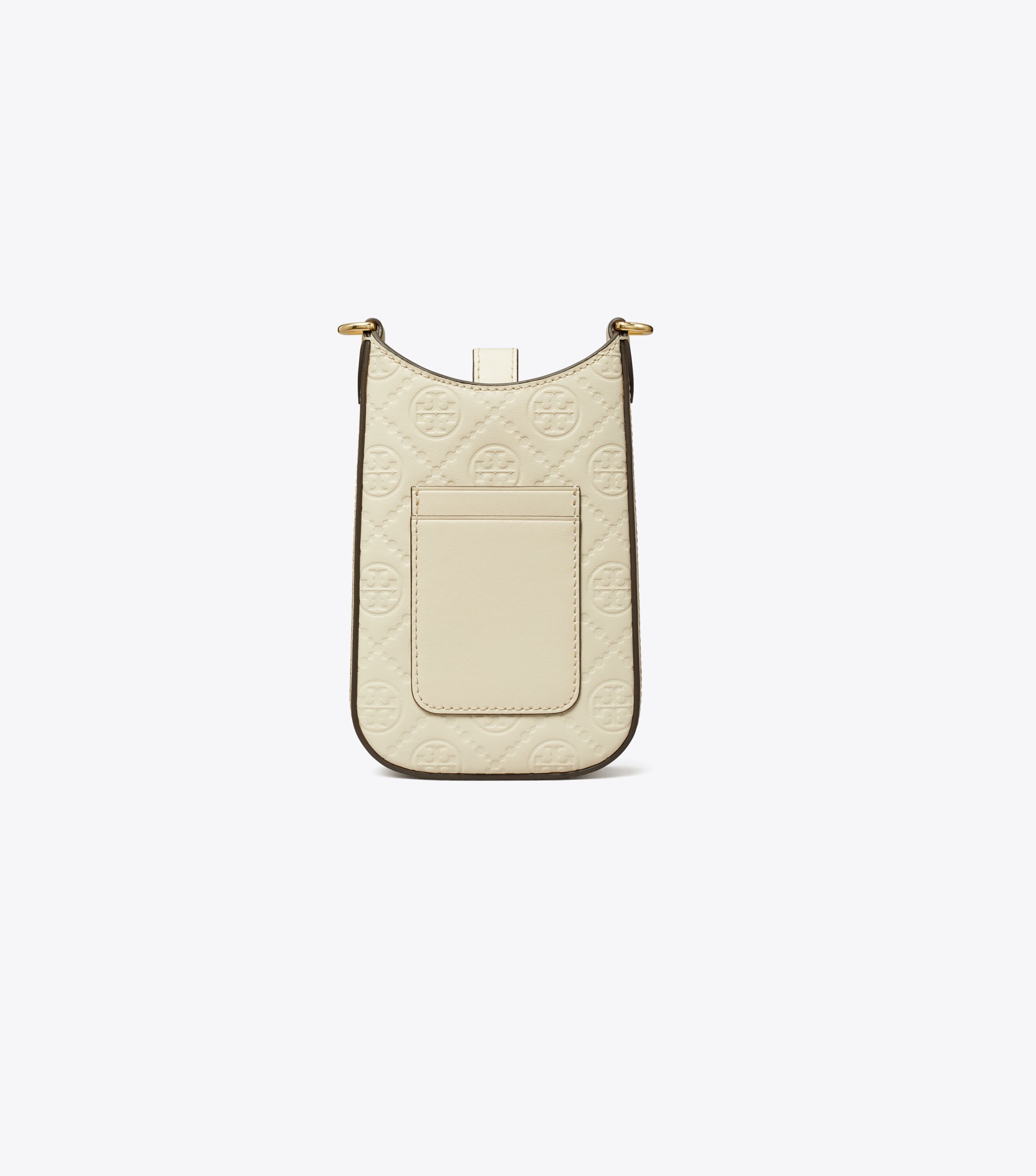 ★【 】★CKJ Monogram Leather Phone Crossbod.y★ T Monogram Leather Phone Crossbody, Light Cream | Tory Burch KW