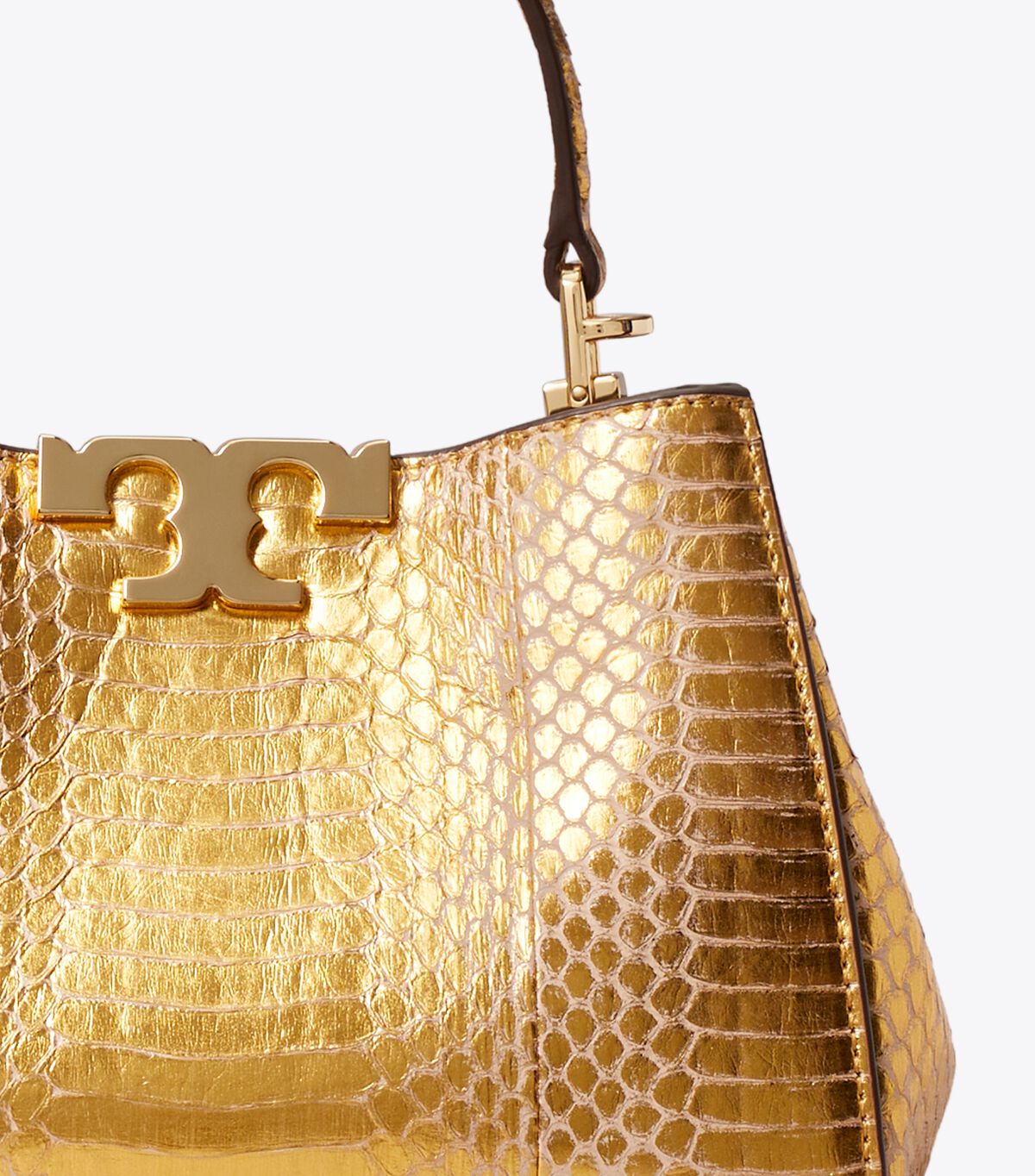 tory burch حقيبة إليانور الصغيرة بنقشة جلد الثعبان