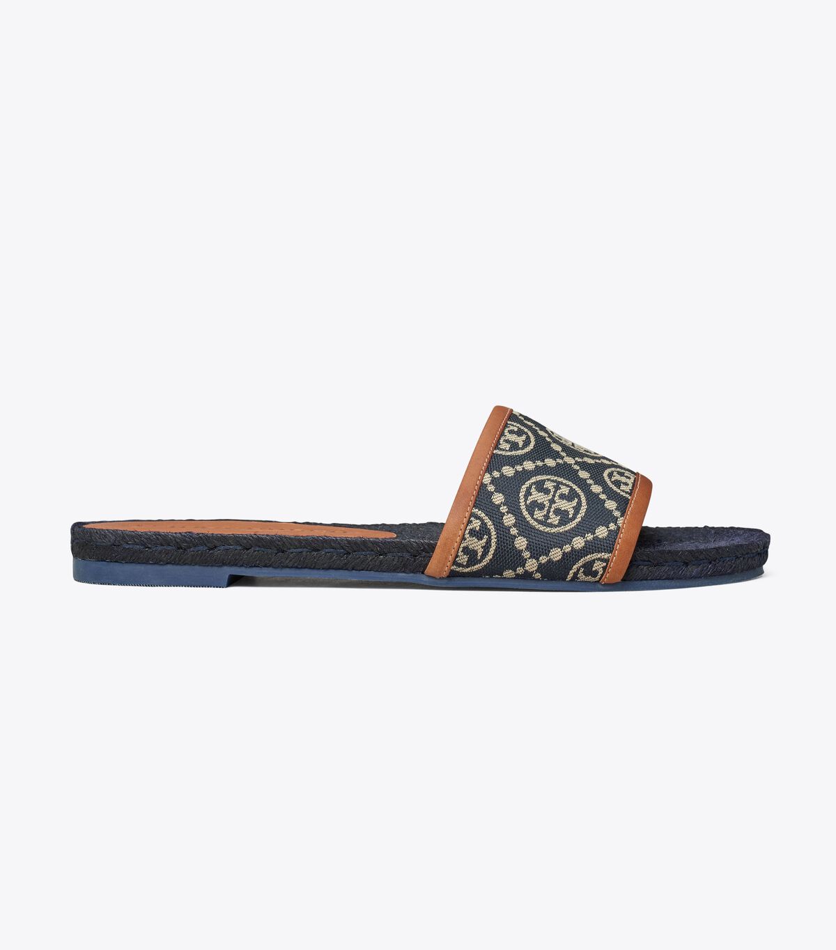 tory burch t monogram espadrille slide