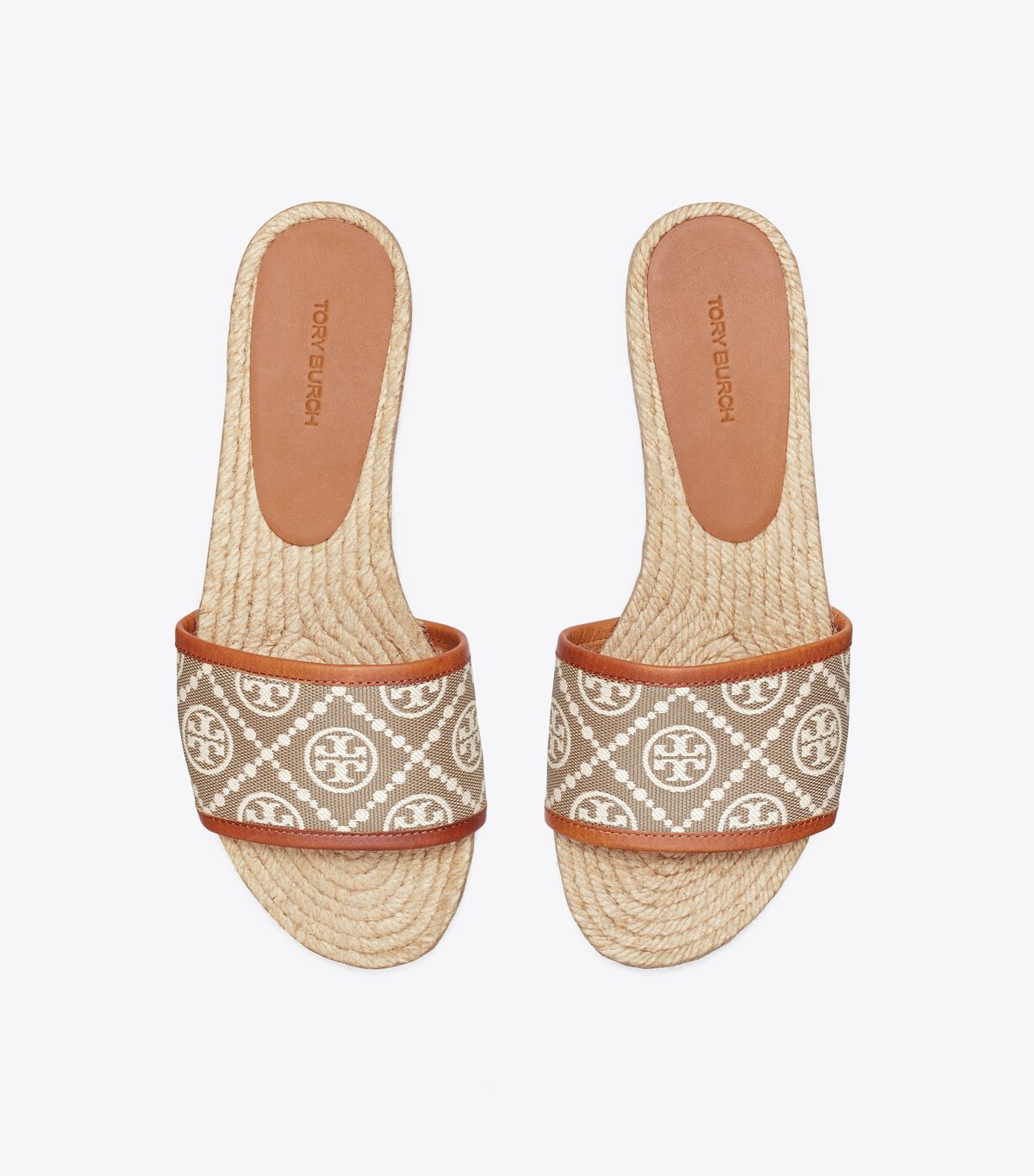 tory burch t monogram espadrille slide