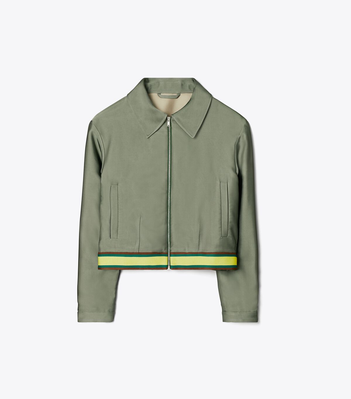Cropped Satin Club Jacket