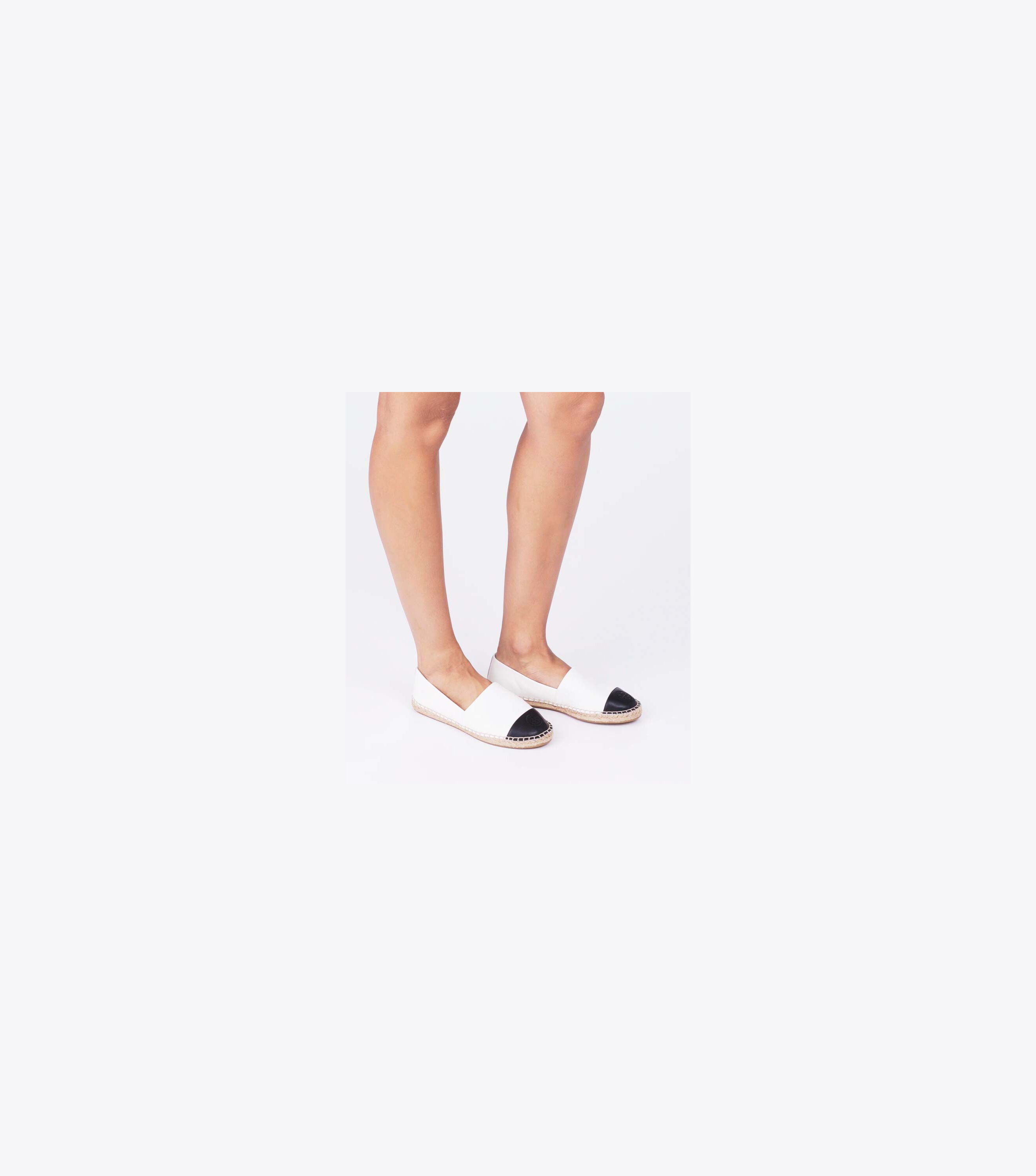 Color Block Leather Espadrille Shoes Tory Burch