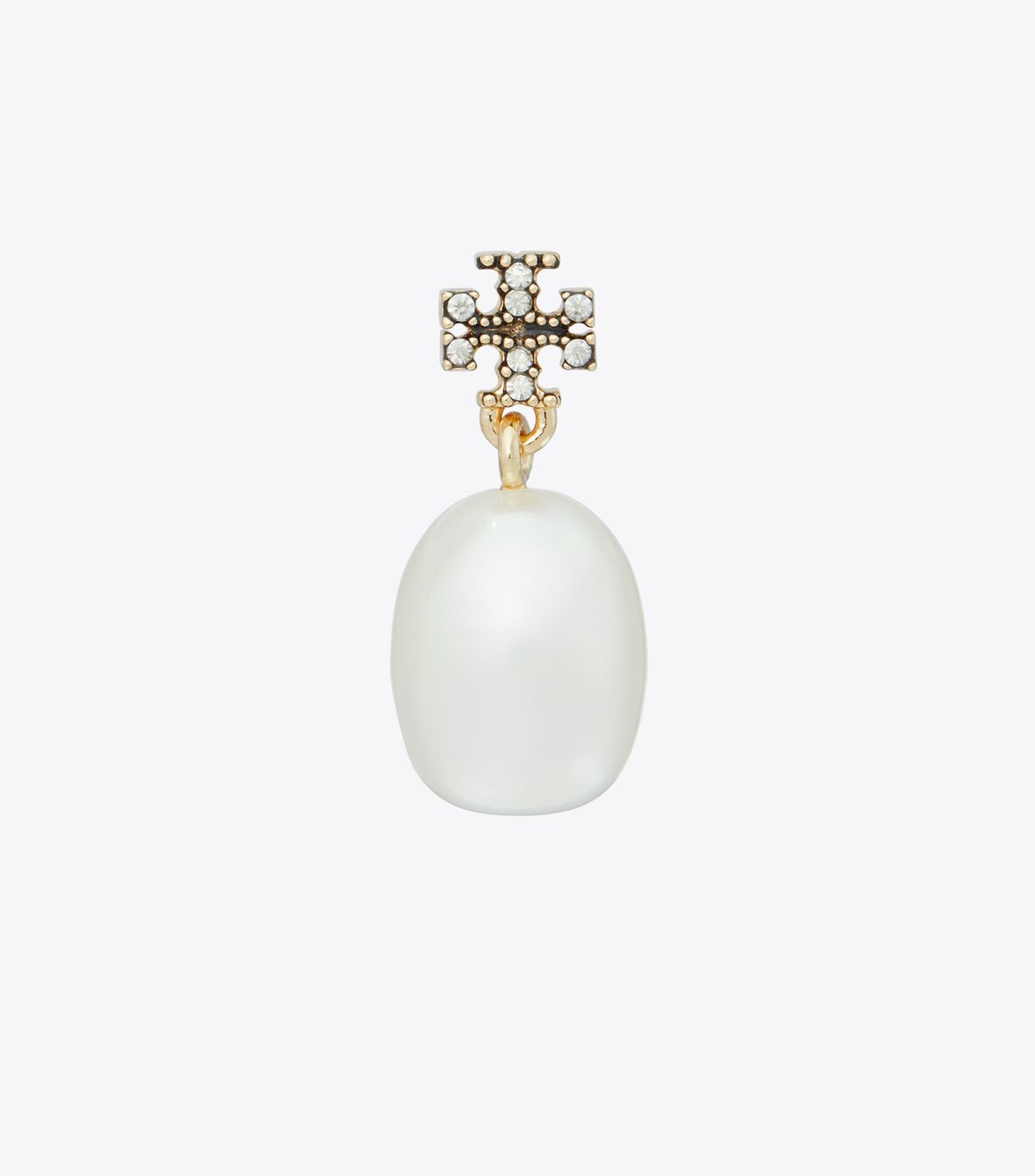 tory burch small kira pearl drop earring