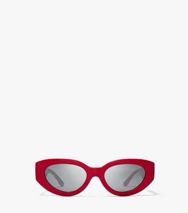 Kira Chevron Cat-Eye Sunglasses