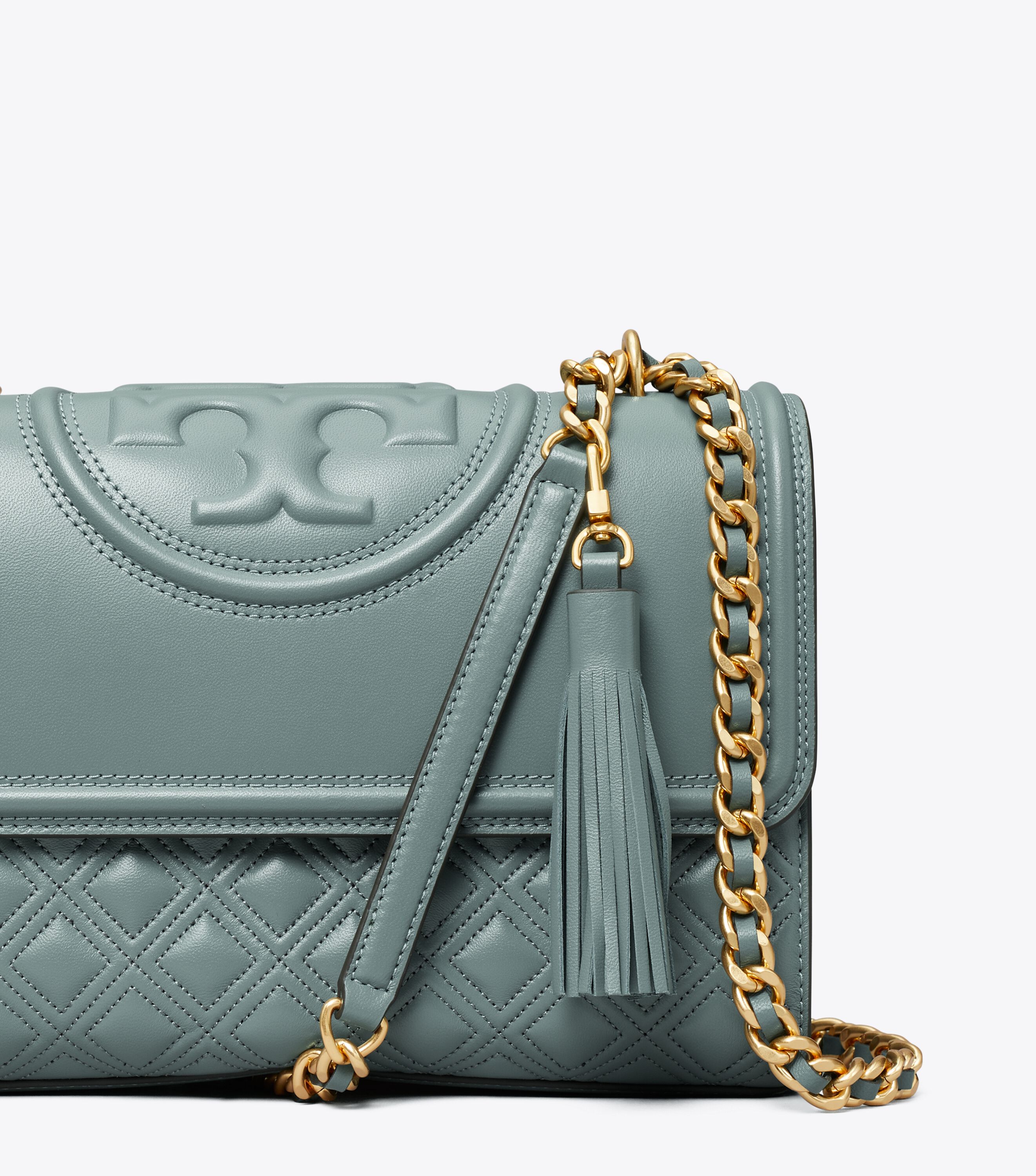 Fleming Convertible Shoulder Bag, Arctic | Tory Burch KW