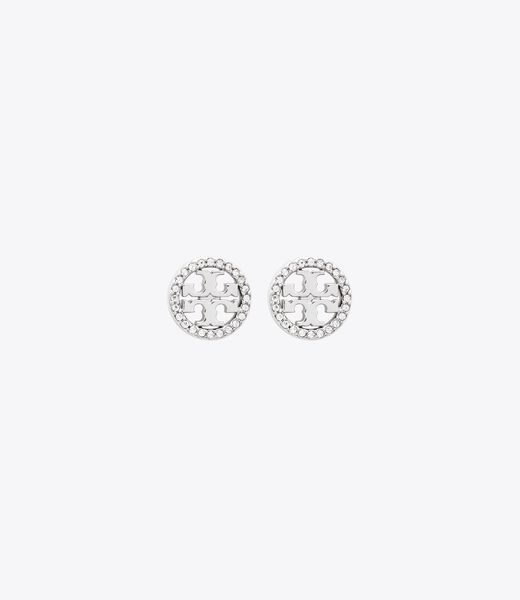 tory burch miller pave stud earring