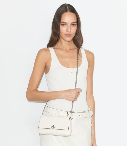 tory burch حقيبة كروسبودي بسلسلة مبطنة