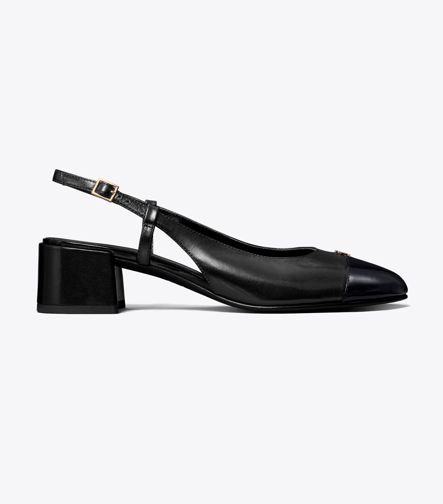 princess polly baby blue dress Reiss Leather Slingback Court Shoes in Black
