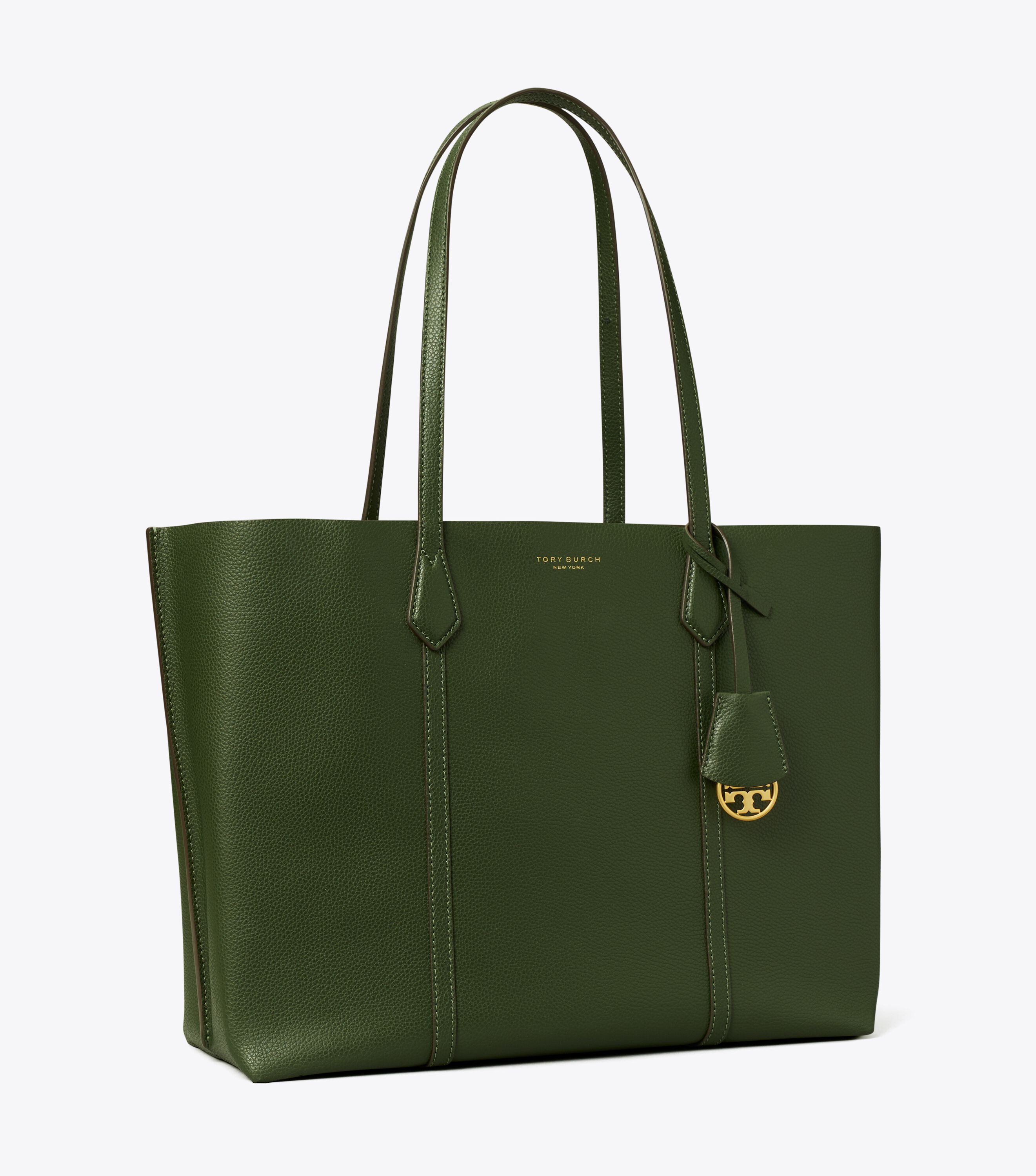 Perry Triple-Compartment Tote, Basil | Tory Burch KW