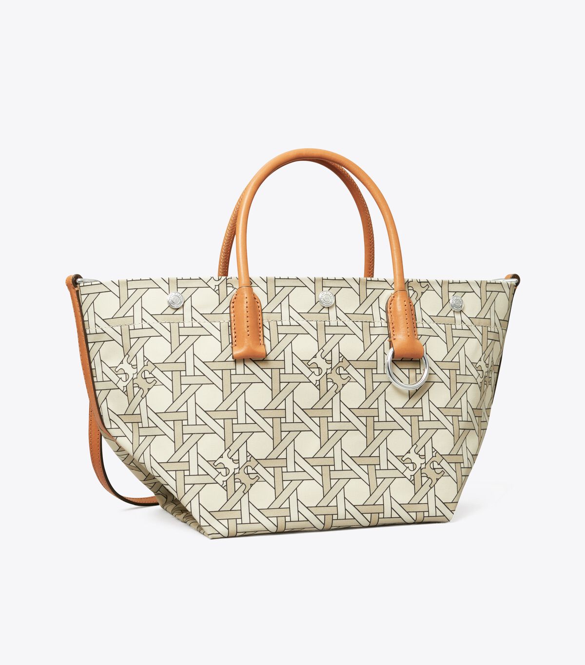 Small Canvas Basketweave Tote Bag