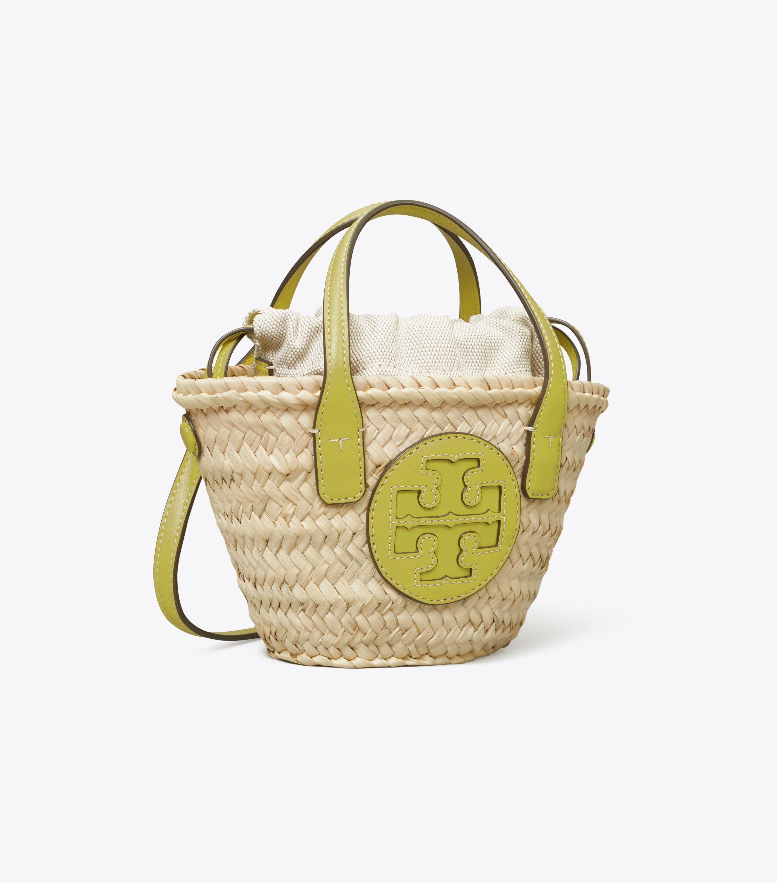 Ella Straw Mini Basket Tory Burch KWT Navigation Tory Burch