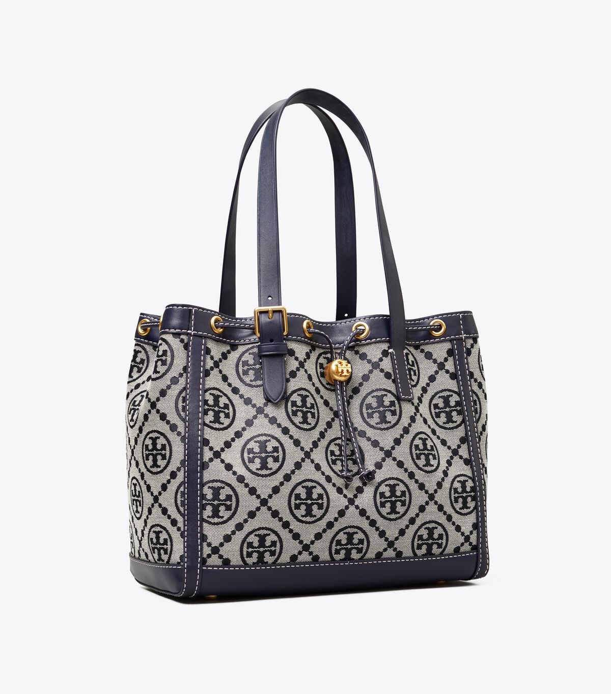tory burch t monogram jacquard small tote bag