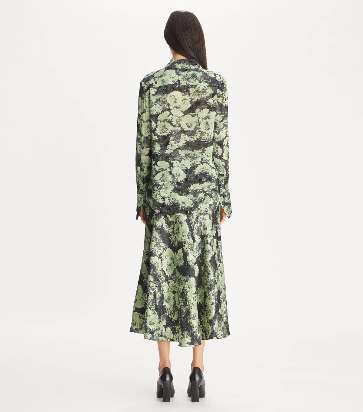 tory burch printed viscose shirt