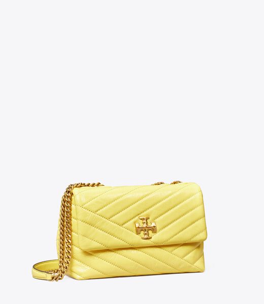 Kira Chevron Patent Small Convertible Shoulder Bag