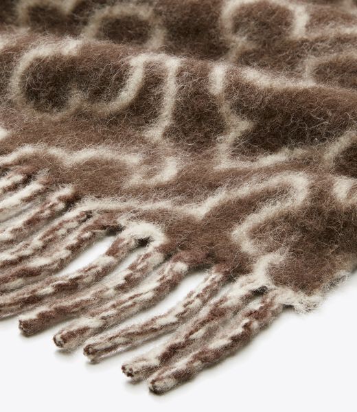 Puzzle Logo Scarf tory burch puzzle logo scarf