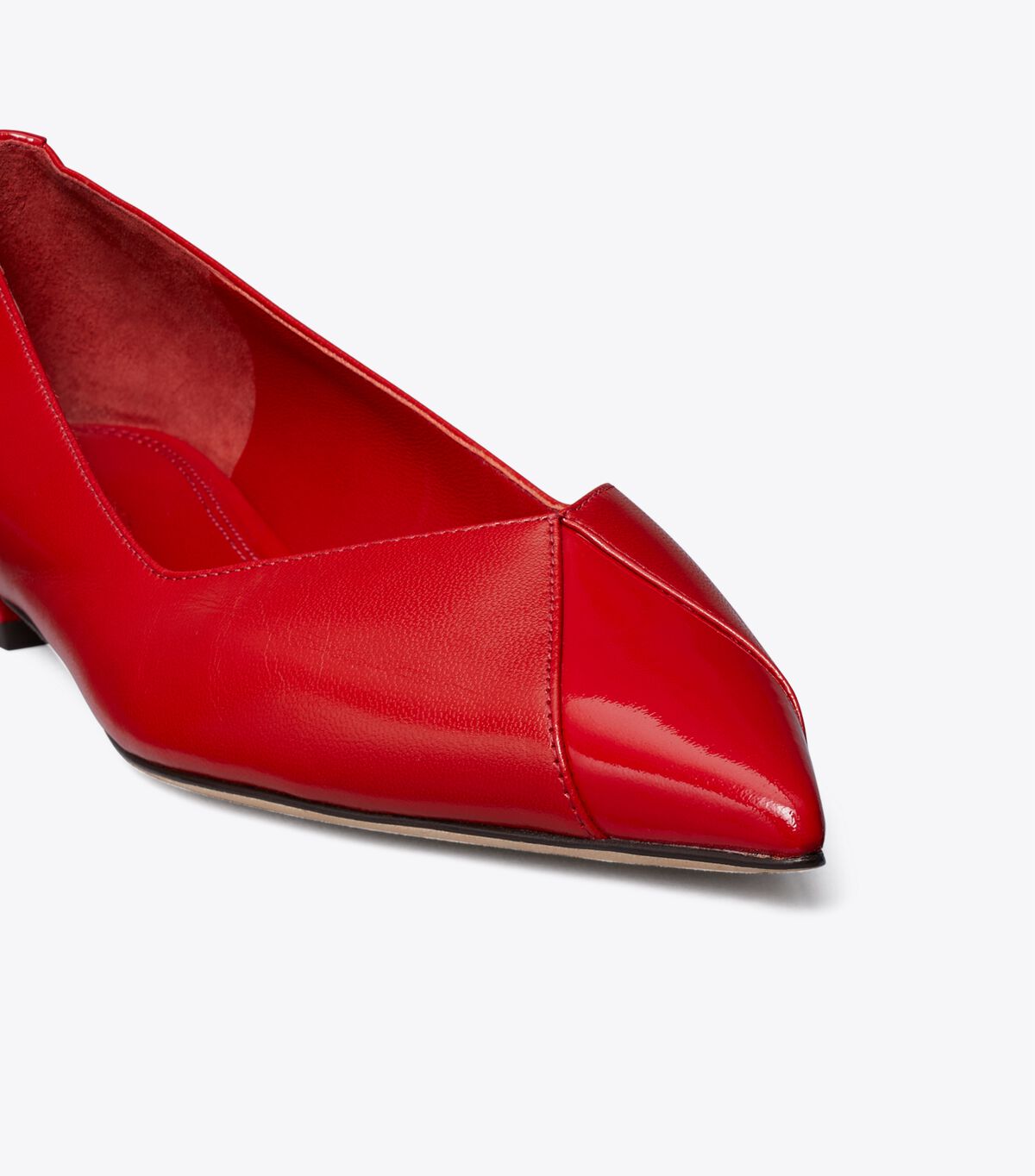 tory burch triangle pointed flat