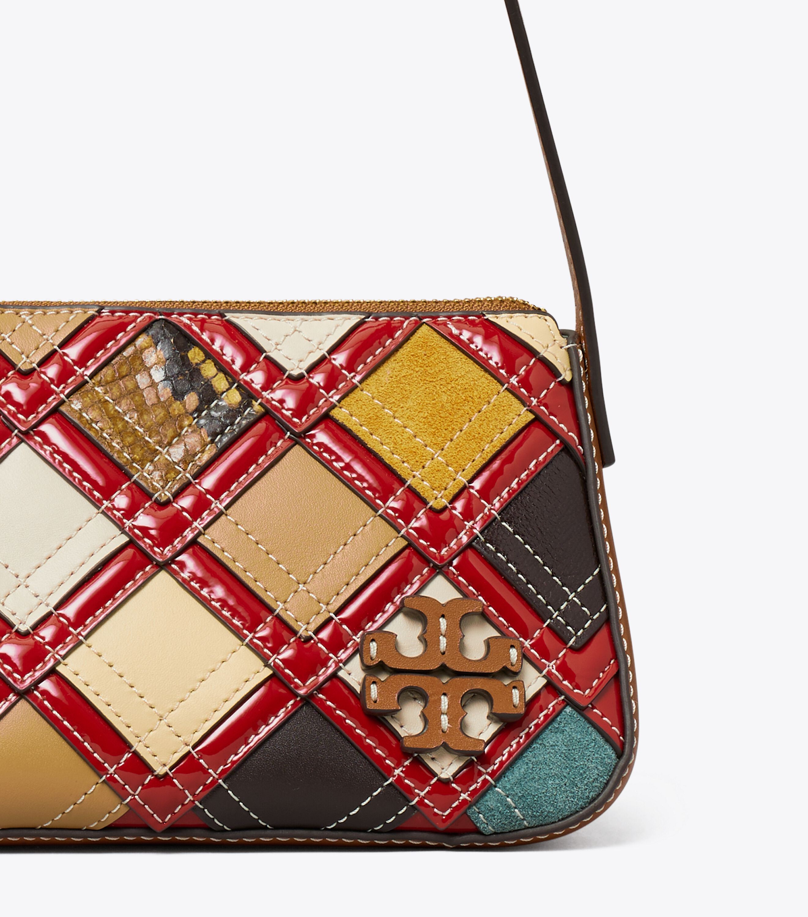 McGraw Patchwork Wedge Bag Handbags Tory Burch