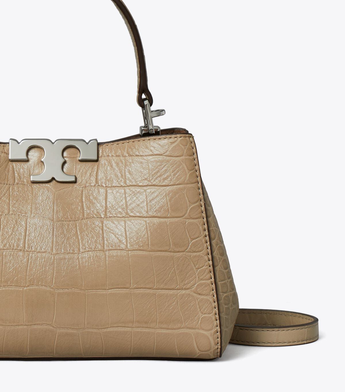 tory burch mini eleanor soft croc embossed satchel