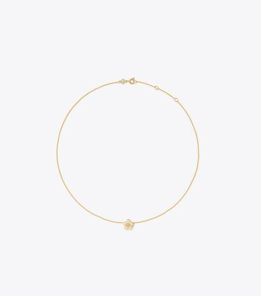 Kira Enamel Flower Pendant Necklace