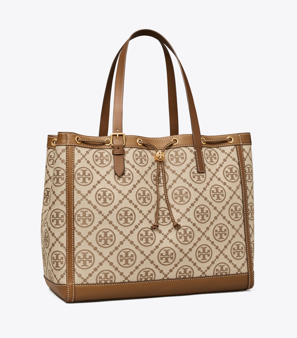 T Monogram Jacquard Tote Bag