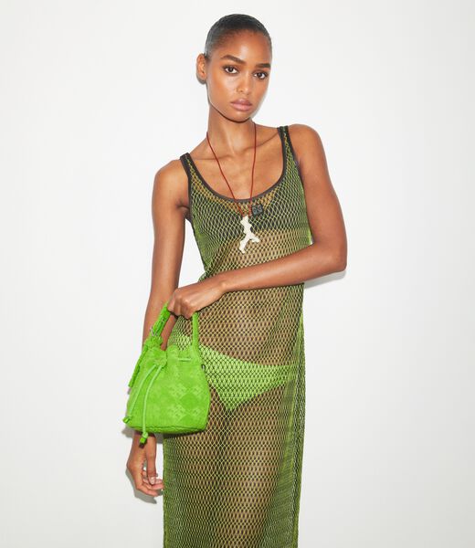 T Monogram Terry Mini Bucket Bag tory burch t monogram terry mini bucket bag