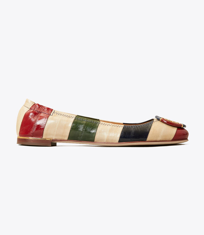 tory burch logo ballet flat